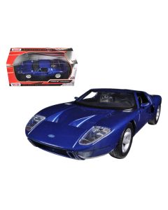 2023 Ford GT Blue 1/24 Diecast Car Model by Motormax, Collectible Toy