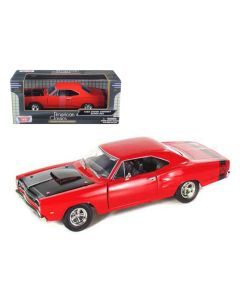 1969 Dodge Coronet Super Bee Red 1/24 Diecast Model Car Motormax