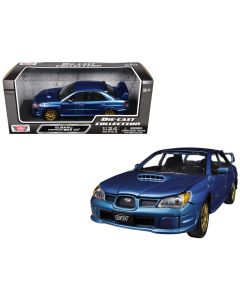 2023 Subaru Impreza WRX STi 1/24 Diecast Model Car Blue Metallic Motormax