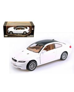 2023 BMW M3 E92 Coupe White 1/24 Diecast Model Car Motormax Collectible