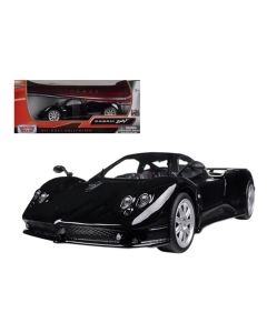 Pagani Zonda F 2005 Black 1/24 Diecast Car Model by Motormax