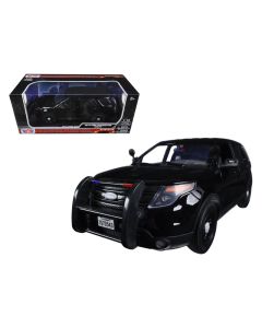 2015 Ford Police Interceptor Utility 1/18 Diecast Model Car - Black, Motormax