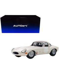 1/18 Jaguar Lightweight E Type Roadster RHD White Model Car by Autoart