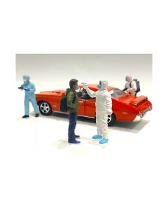 Hazmat Crew Figurine VI 1/18 Scale Models American Diorama Detailed Miniature