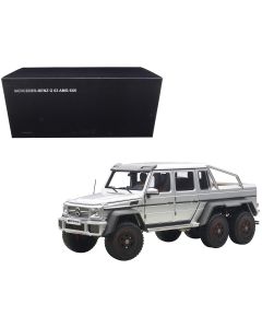 2019 Mercedes G63 AMG 6X6 Silver 1/18 Diecast Model Car Autoart