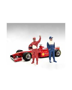 1990s Racing Legends Diecast Figures Set 1/43 Scale Models American Diorama