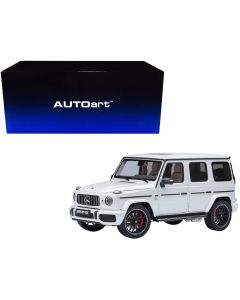 2019 Mercedes-Benz AMG G63 1/18 Model Car Brilliant White Metallic by Autoart