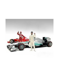 2000's Racing Legends Figures A & B Set 1/18 Scale Models American Diorama