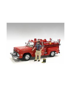 1/24 Scale Firefighters Figure with Boots Accessory by American Diorama Model