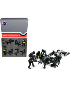 1/18 Scale Formula One F1 Pit Crew Figurine Set Team Black Release II American Diorama