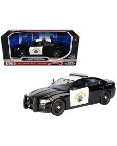 2023 Dodge Charger Pursuit Police Car 1/24 Diecast Model - CHP Black & White