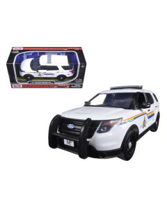 2015 Ford Police Interceptor Utility Diecast 1/24 RCMP Light Bar White Motormax