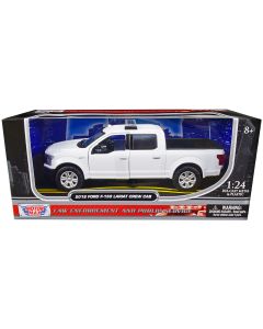 2019 Ford F-150 Lariat Crew Cab Pickup Diecast Model Car 1/24 Motormax Law Enforcement