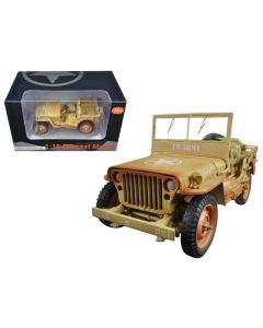 1940s US Army WWII Vehicle 1/18 Diecast Model Car Desert Sand by American Diorama