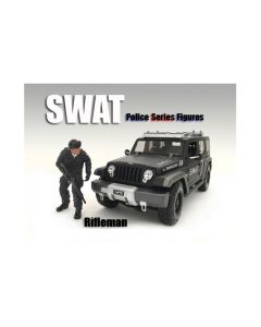 1:24 Scale SWAT Team Rifleman Figure American Diorama Model Accessory