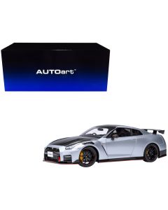 2022 Nissan GT-R (R35) Nismo Special Edition RHD 1/18 Model Car by Autoart - Metal Silver
