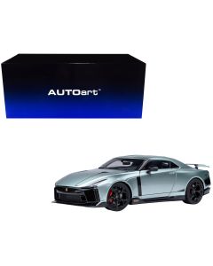 2018 Nissan GT-R50 by ItalDesign 1/18 Model Car Green Metallic Black Autoart