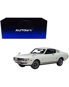 1973 Toyota Celica 2000GT Liftback RHD White Red Black Stripes 1/18 Model Car Autoart