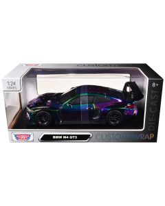 2023 BMW M4 GT3 Chameleon Chrome Diecast Model Car 1/24 by Motormax
