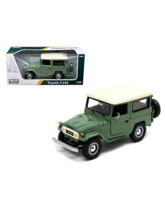 Toyota FJ40 1974 Medium Green 1/24 Diecast Model Car by Motormax