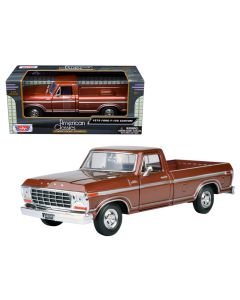1979 Ford F-150 Pickup Truck 1/24 Diecast Model Car Brown by Motormax