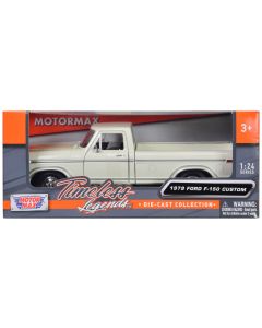 1979 Ford F-150 Pickup Truck Diecast Model Car White 1/24 Scale Motormax