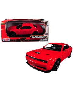 2018 Dodge Challenger SRT Hellcat Widebody Red 1/24 Diecast Model Car Motormax
