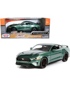 2018 Ford Mustang GT 5.0 Green Metallic Diecast Model Car 1/24 Motormax
