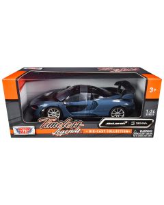 2019 McLaren Senna Gray Metallic 1/24 Diecast Model Car by Motormax Timeless Legends