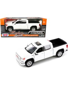 2019 GMC Sierra 1500 Denali Crew Cab Diecast Model Car 1/24-1/27 White Sunroof