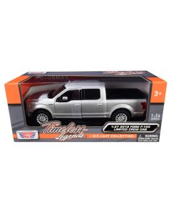 2019 Ford F-150 Limited Crew Cab Pickup Truck Diecast Model 1/24 Metallic Silver
