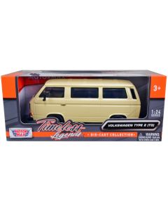 2023 Volkswagen Type 2 (T3) Van Beige Diecast Model 1/24 Motormax Timeless Legends