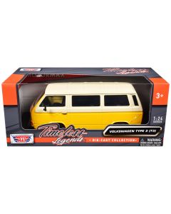 2023 Volkswagen Type 2 (T3) Van Diecast Model Car 1/24 Yellow Beige Motormax