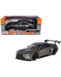 2023 BMW M2 GT3 Diecast Model Car 1/24 Matt Black Timeless Legends by Motormax