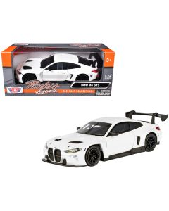 2023 BMW M2 GT3 Diecast Model Car 1/24 White Timeless Legends by Motormax