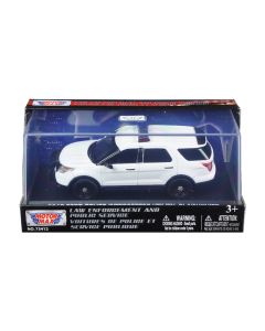 2015 Ford Police Interceptor Utility 1/43 Diecast Model Car White by Motormax