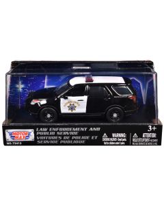 2015 Ford Police Interceptor Utility CHP Black & White 1/43 Diecast Model Car