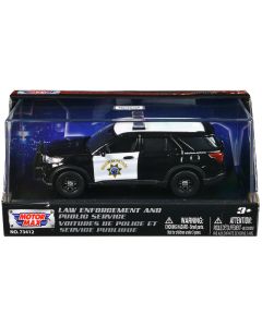2022 Ford Police Interceptor Utility 1/43 Diecast Model - CHP Black & White