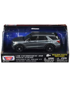 2022 Ford Police Interceptor Utility Diecast Model Car 1/43 Gray Metallic Custom Kit