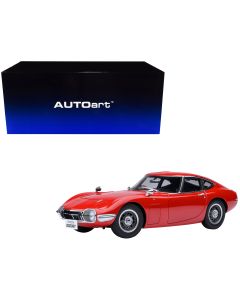 1967 Toyota 2000GT RHD Red 1/18 Scale Model Car by Autoart