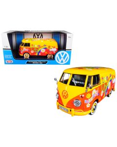 2023 Volkswagen Type 2 (T1) Flower Power Delivery Van 1/24 Diecast Model by Motormax