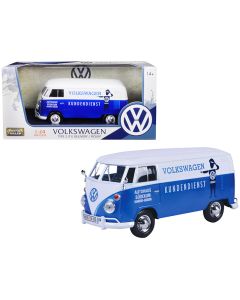 1/24 Diecast Volkswagen Type 2 T1 Van Autohaus Sudekum Blue White by Motormax