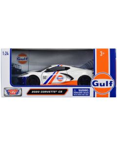 2020 Chevrolet Corvette C8 #52 Diecast Model Car 1/24 Gulf Oil Stripes Motormax