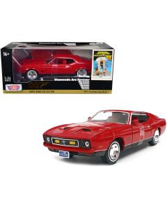 1971 Ford Mustang Mach 1 Red 1/24 Diecast Model Car James Bond 007 by Motormax
