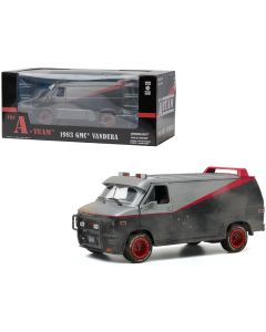 1983 GMC Vandura Van Diecast Model 1/24 The A-Team Weathered Version Greenlight