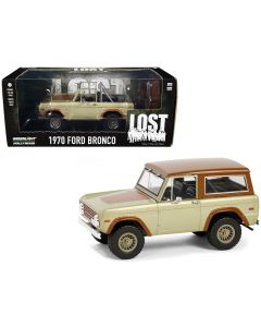 1970 Ford Bronco Gold Metallic Diecast Model Car 1/24 Greenlight Lost Series