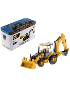 2023 CAT Caterpillar 450E Backhoe Loader Diecast Model 1/87 Scale by Diecast Masters