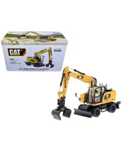 2019 CAT Caterpillar M318F Wheeled Excavator 1/50 Diecast Model by Diecast Masters