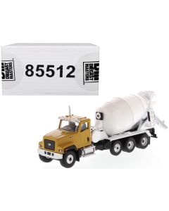 2018 CAT Caterpillar CT681 Concrete Mixer Diecast Model 1/87 HO Scale Yellow White