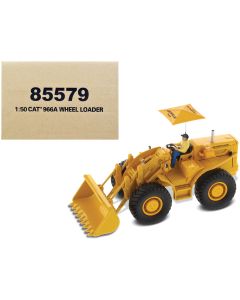 Diecast Model CAT Caterpillar 966A Wheel Loader Yellow 1/50 Vintage Series